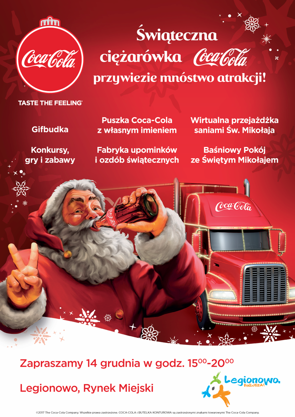 LEGIONOWO.Kultowe ciężarówki Coca-Cola już 14 Grudnia w Legionowie