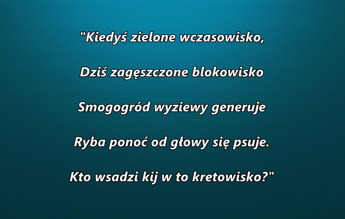 LEGIONOWO. Limeryki na koniec roku [Część VI] - czyli minął rok w Legionowie