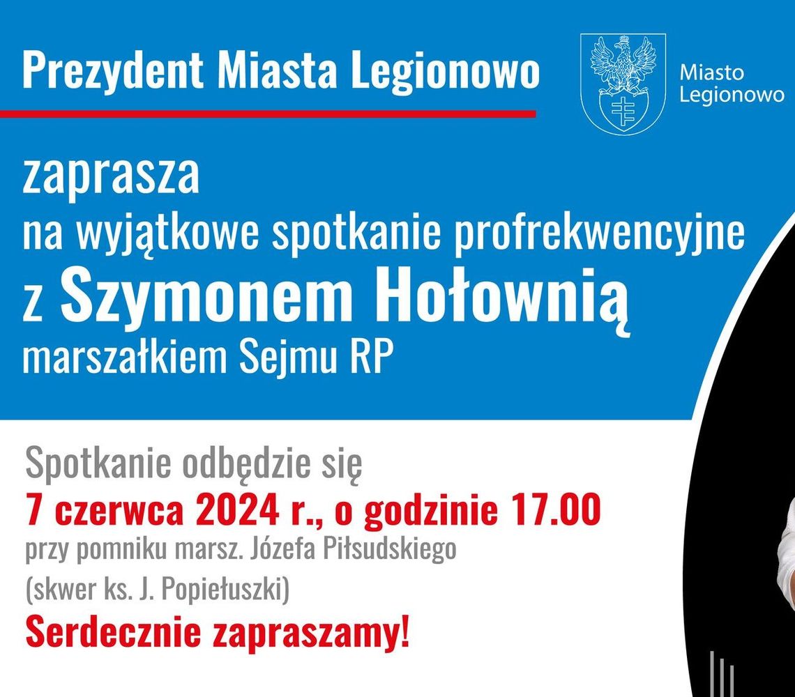 LEGIONOWO. Marszałek Szymon Hołownia w Legionowie
