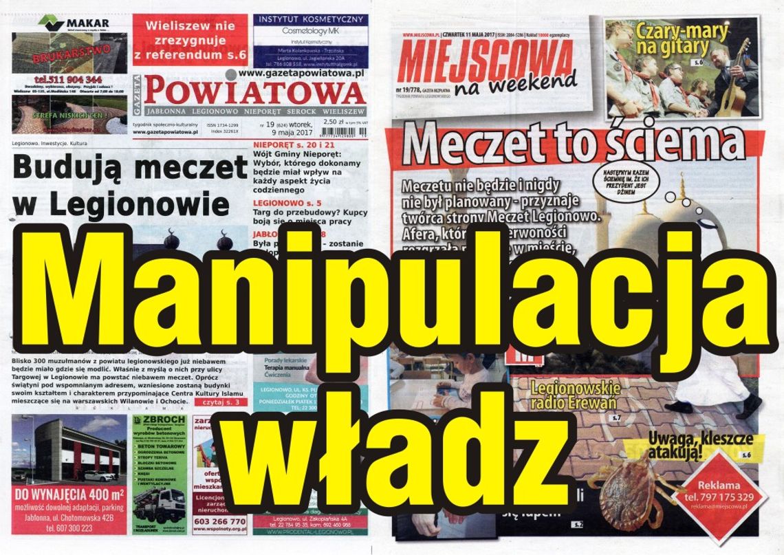 LEGIONOWO. Meczet – czyli ordynarna manipulacja władz miasta LEGIONOWO. Meczet – czyli ordynarna manipulacja władz miasta