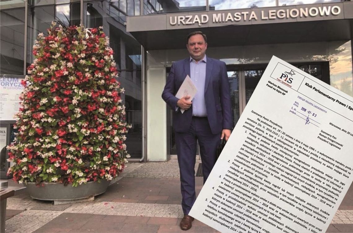 LEGIONOWO. Minister Błaszczak zadał niewygodne pytania Smogorzewskiemu
