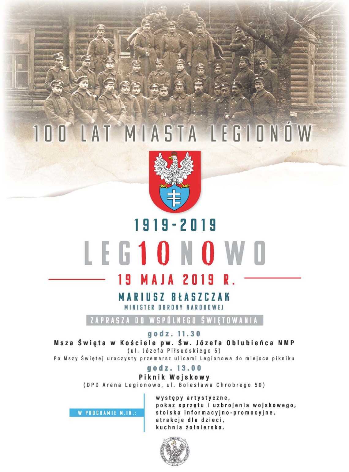 LEGIONOWO. Minister Obrony Narodowej na pikniku wojskowym w Legionowie LEGIONOWO. Minister Obrony Narodowej na pikniku wojskowym w Legionowie