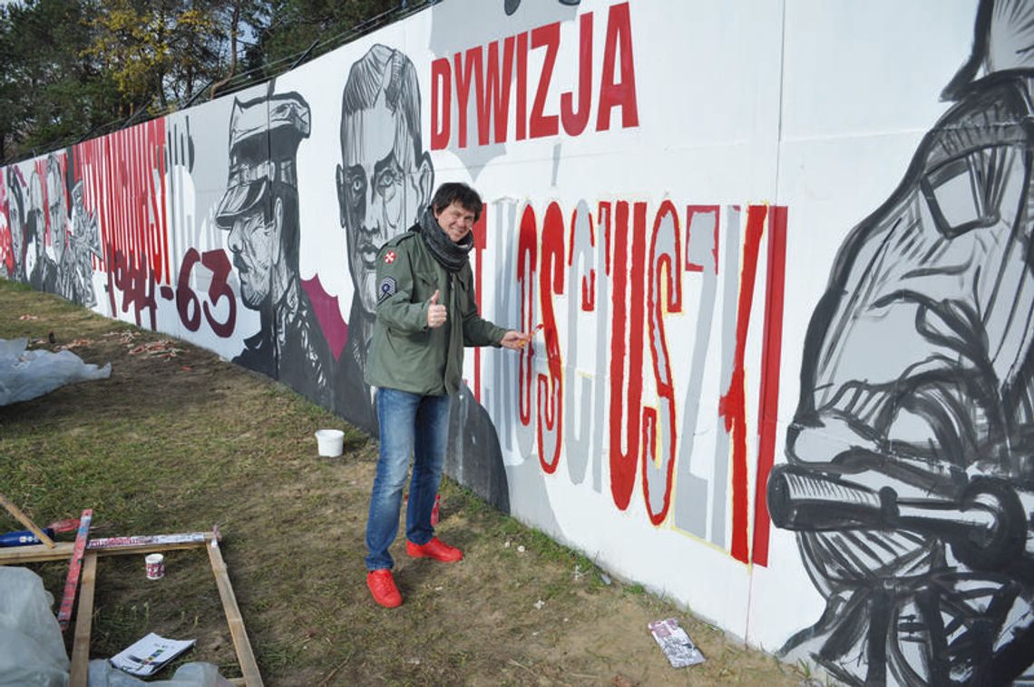 LEGIONOWO. Mural – patriotyczny i najdłuższy w Europie