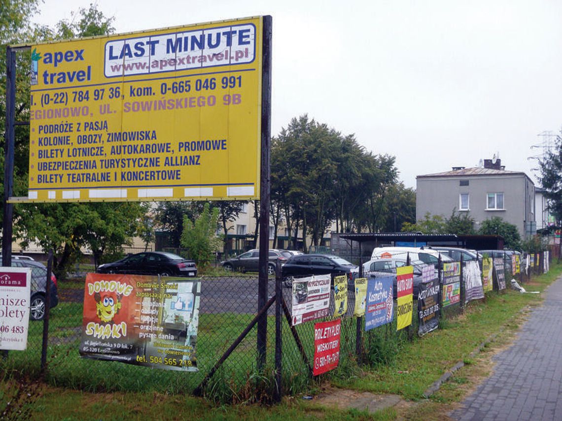 LEGIONOWO. Nielegalne działanie, czy „dzikie” reklamy? LEGIONOWO. Nielegalne działanie, czy „dzikie” reklamy?