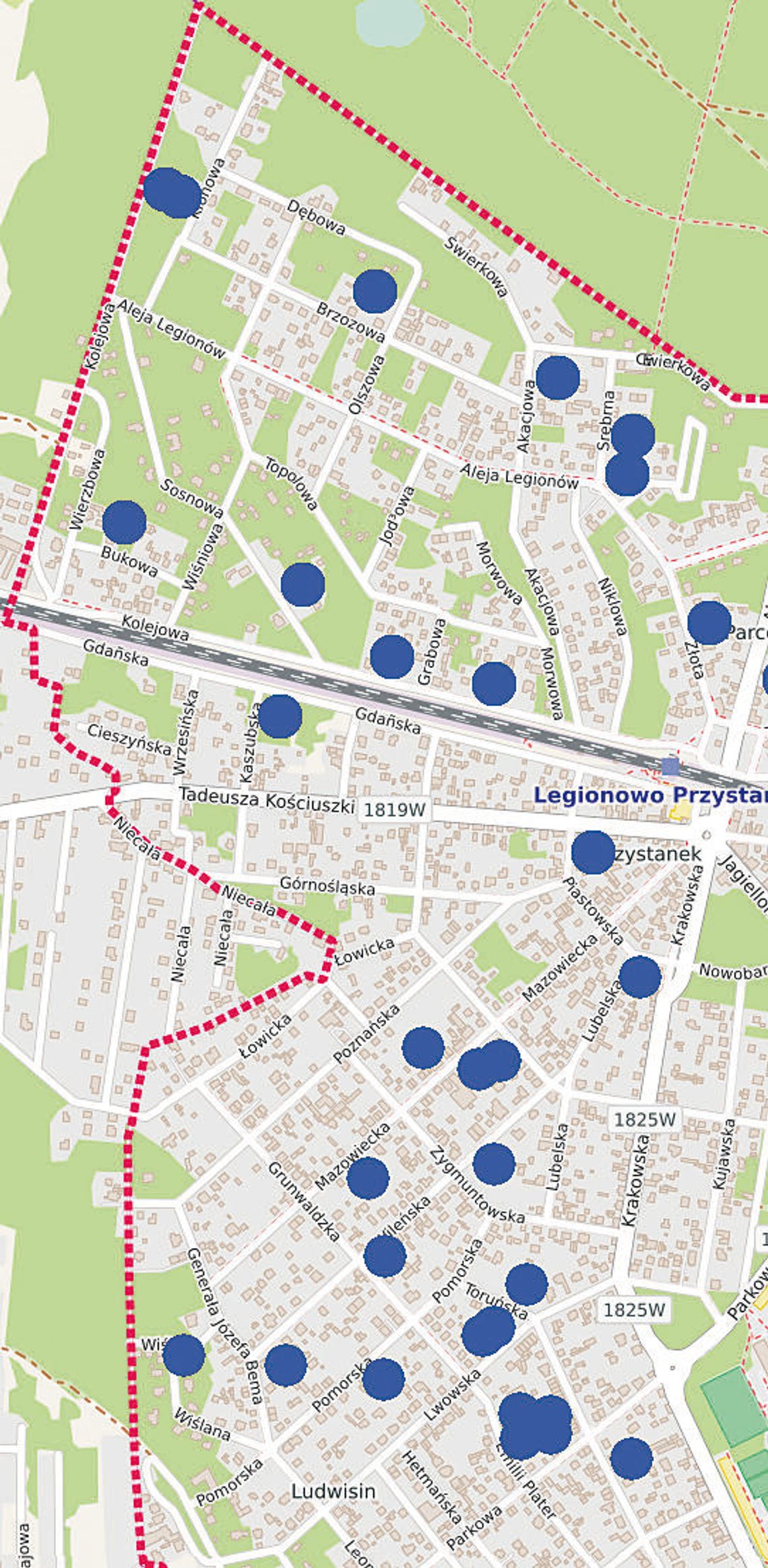 LEGIONOWO. Nowa zabudowa na Przystanku i III Parceli