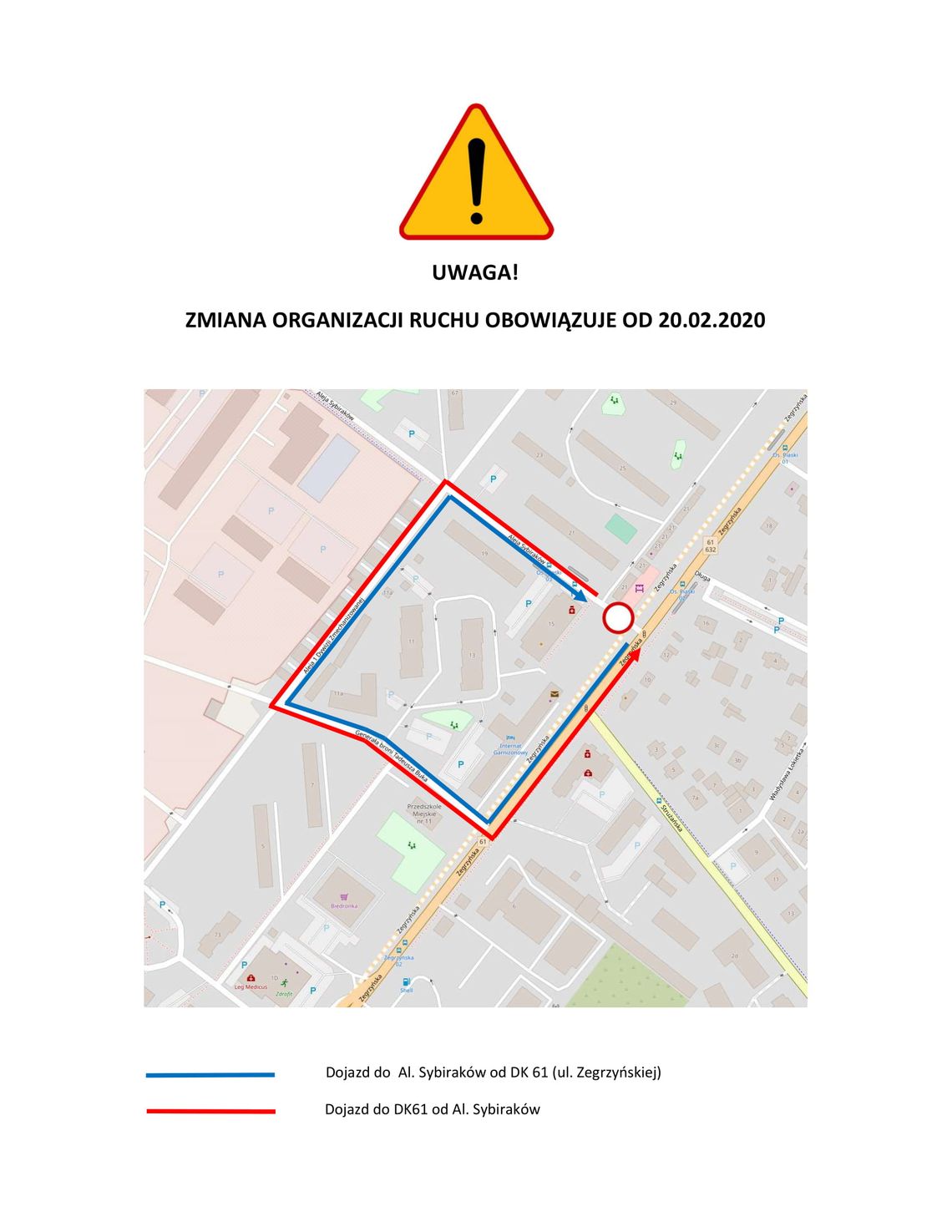 LEGIONOWO. Od czwartku objazdy na Piaskach LEGIONOWO. Od czwartku objazdy na Piaskach