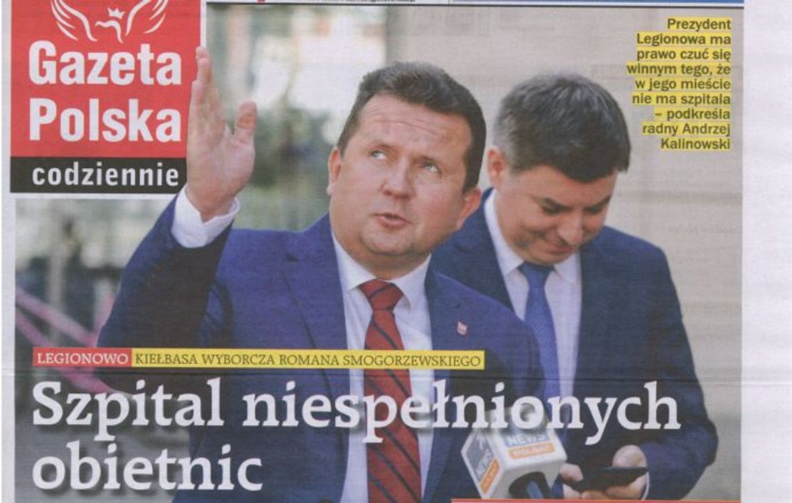 LEGIONOWO. Prezydent ma prawo czuć się winnym