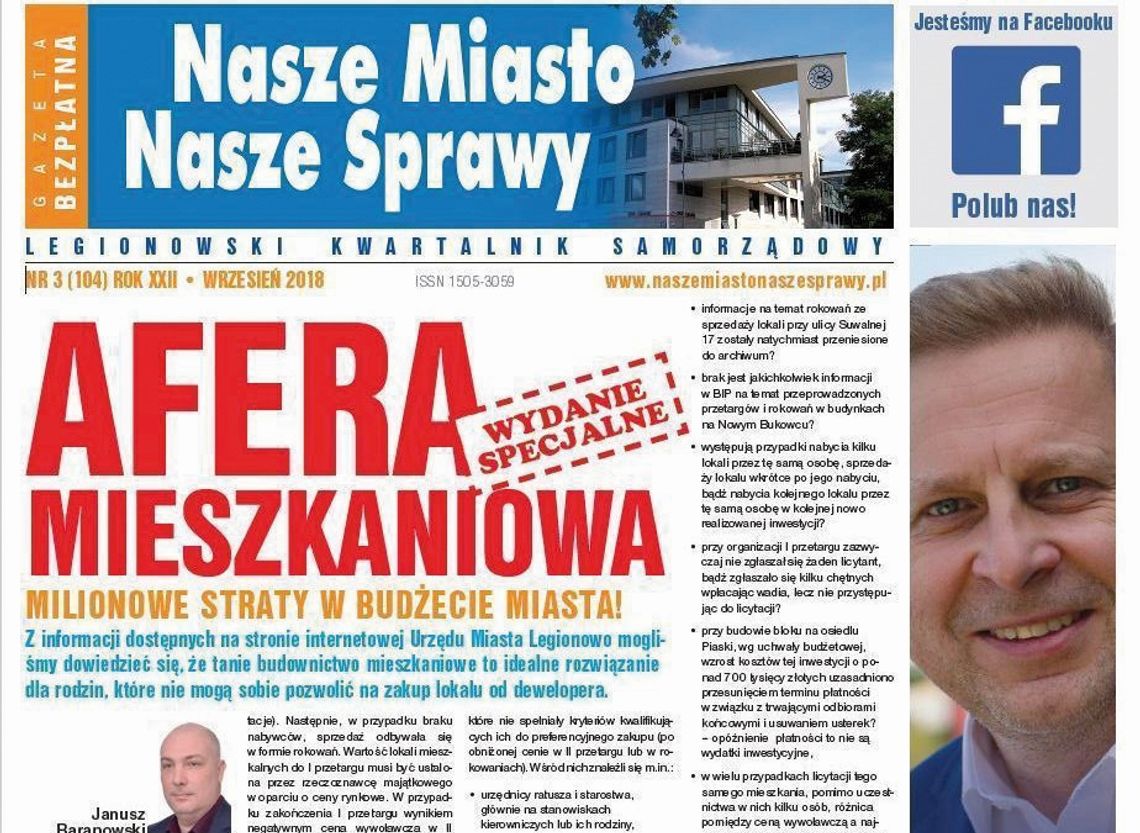 LEGIONOWO. Proces w trybie wyborczym Porozumienie Samorządowe vs. Nasze Miasto Nasze Sprawy