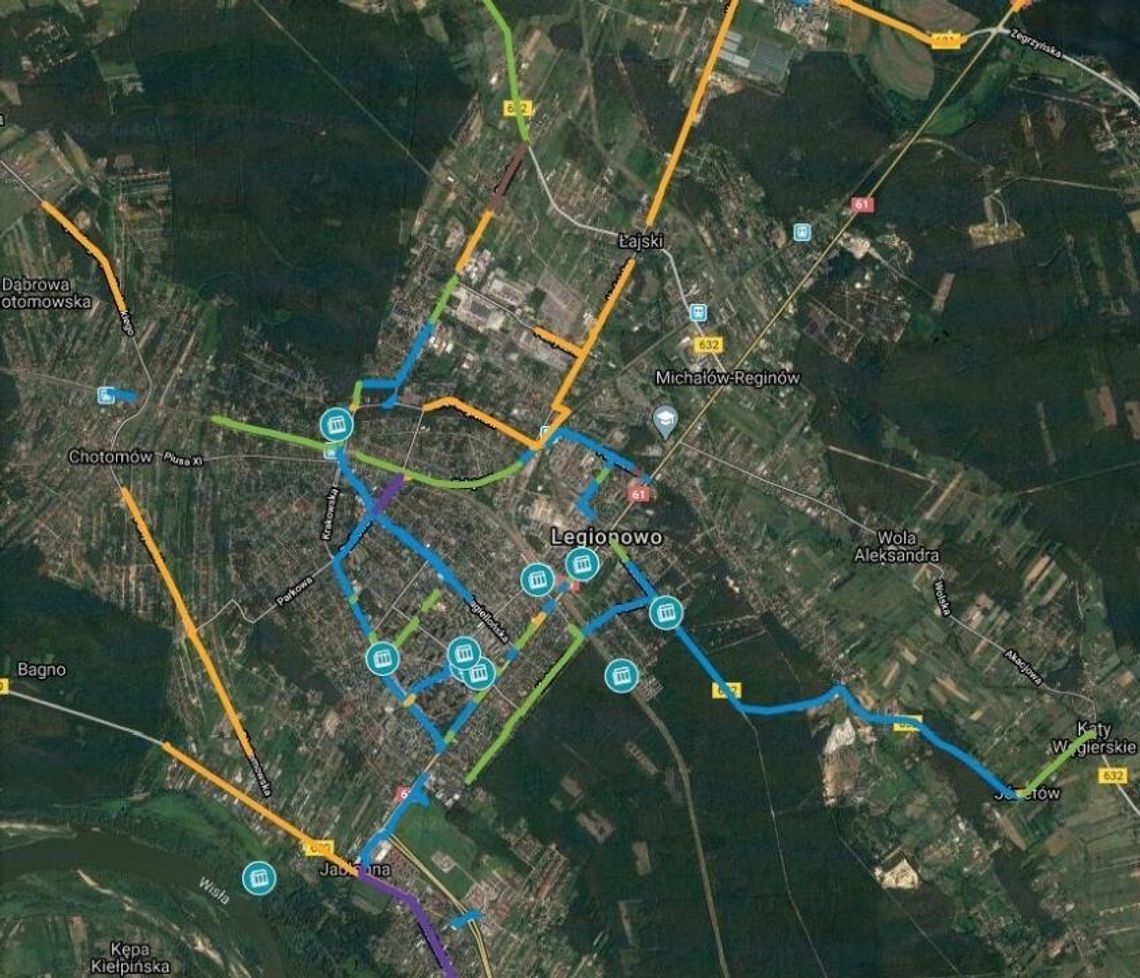 LEGIONOWO. Rowerowa mapa powiatu LEGIONOWO. Rowerowa mapa powiatu