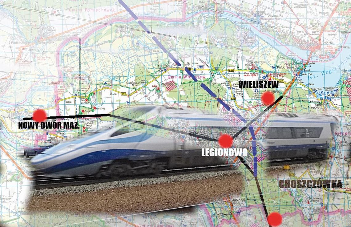 LEGIONOWO/WIELISZEW. Czwarty tor do Legionowa i nowa trasa przez gm. Wieliszew