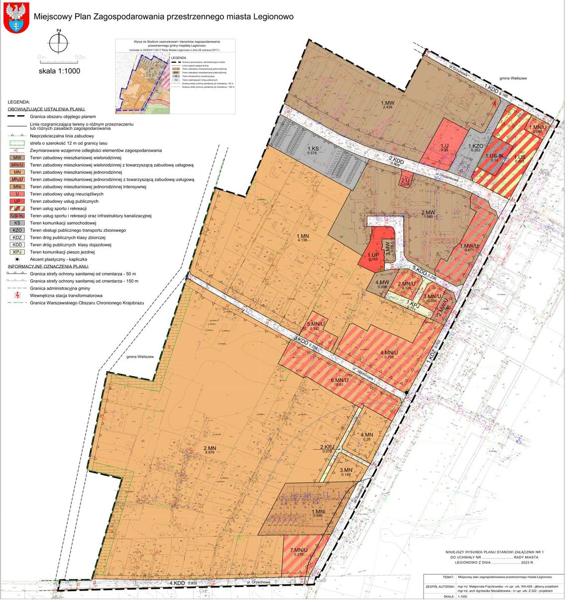 LEGIONOWO. Wyłożenie miejscowego planu dla III Parceli i Os. Młodych