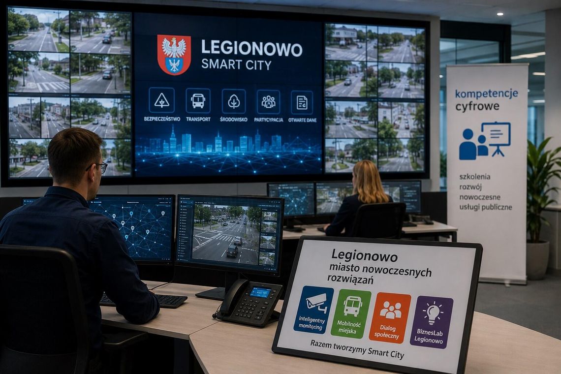 Legionowo wzmacnia kompetencje cyfrowe i przyspiesza transformację w kierunku Smart City Legionowo wzmacnia kompetencje cyfrowe i przyspiesza transformację w kierunku Smart City