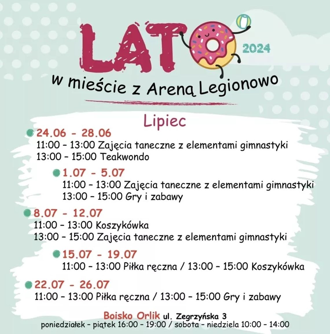 Legionowo z bogatą ofertą wakacyjną dla dzieci