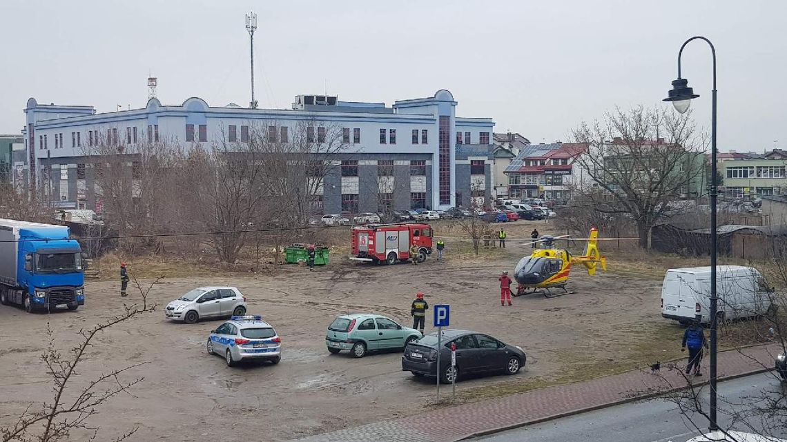 LEGIONOWO. Zawał przyczyną lądowania helikoptera