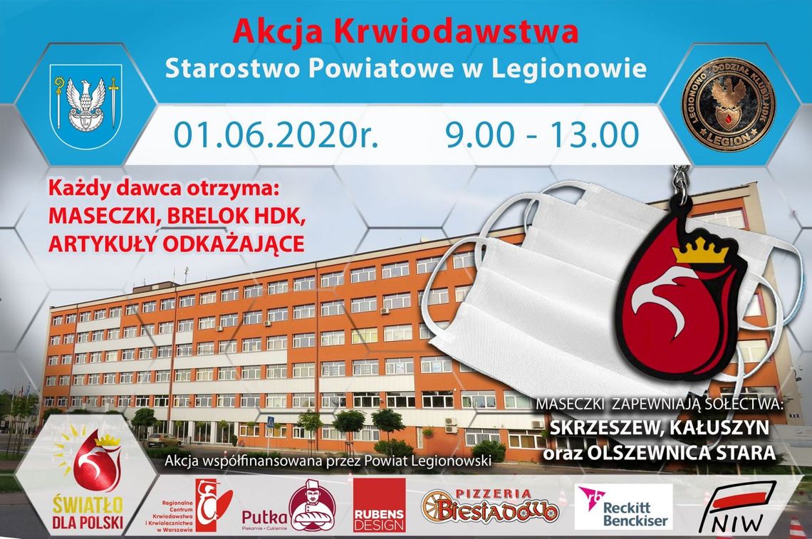 LEGIONOWSKI. Akcja krwiodawstwa pod Starostwem