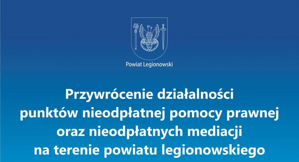 LEGIONOWSKI. Darmowe porady prawne wracają po przerwie