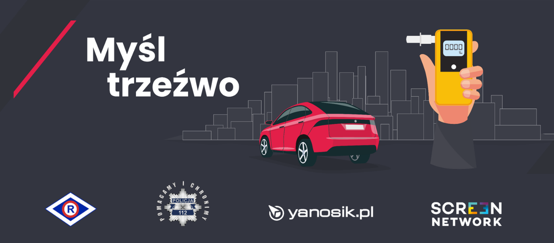 LEGIONOWSKI. Do 15 stycznia 2024 wzmożone kontrole drogowe! "Myśl Trzeźwo"