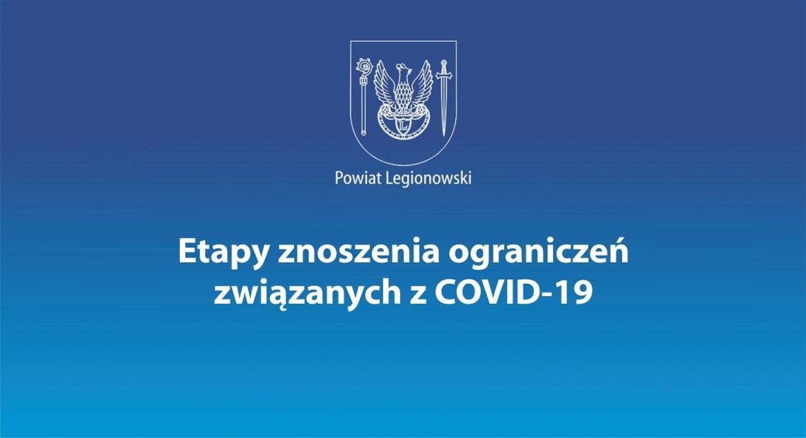 LEGIONOWSKI. Etapy znoszenia obostrzeń