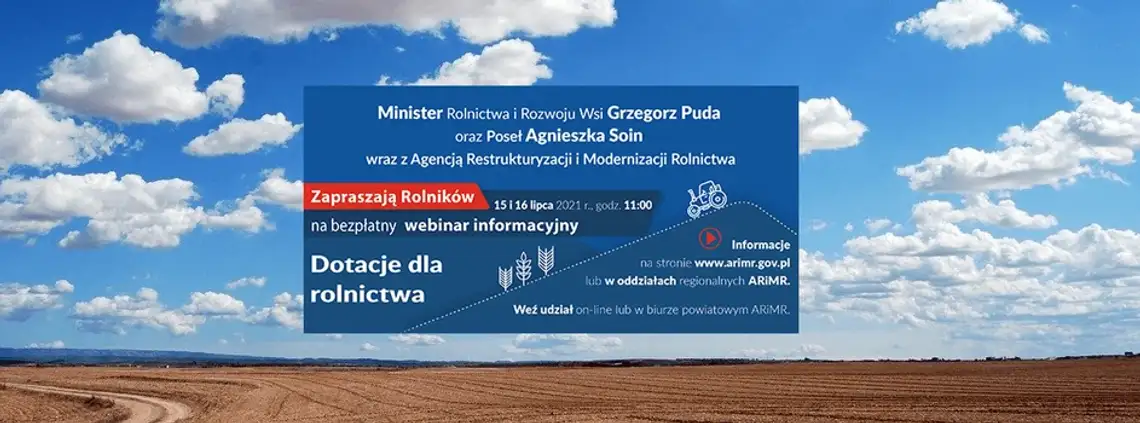 LEGIONOWSKI. Internetowy webinar z ekspertami dla rolników już dziś o 11.00