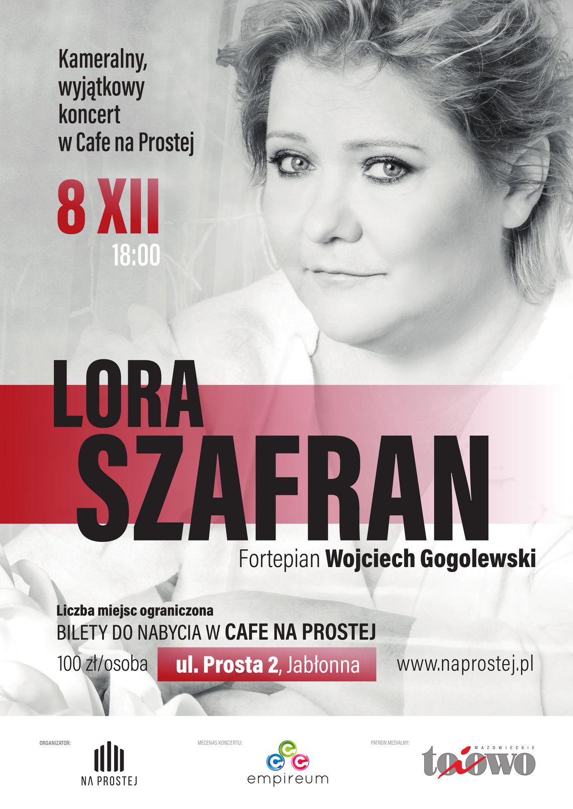 LEGIONOWSKI. Kameralny koncert Lory Szafran na PROSTEJ