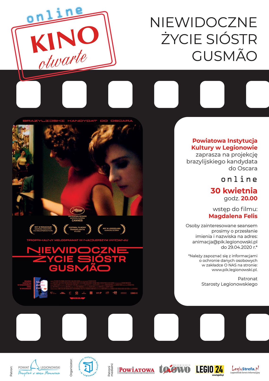 LEGIONOWSKI. KINO OTWARTE w wersji ONLINE!