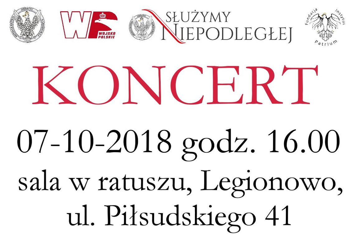 LEGIONOWSKI. Koncert Patriotyczny w Ratuszu