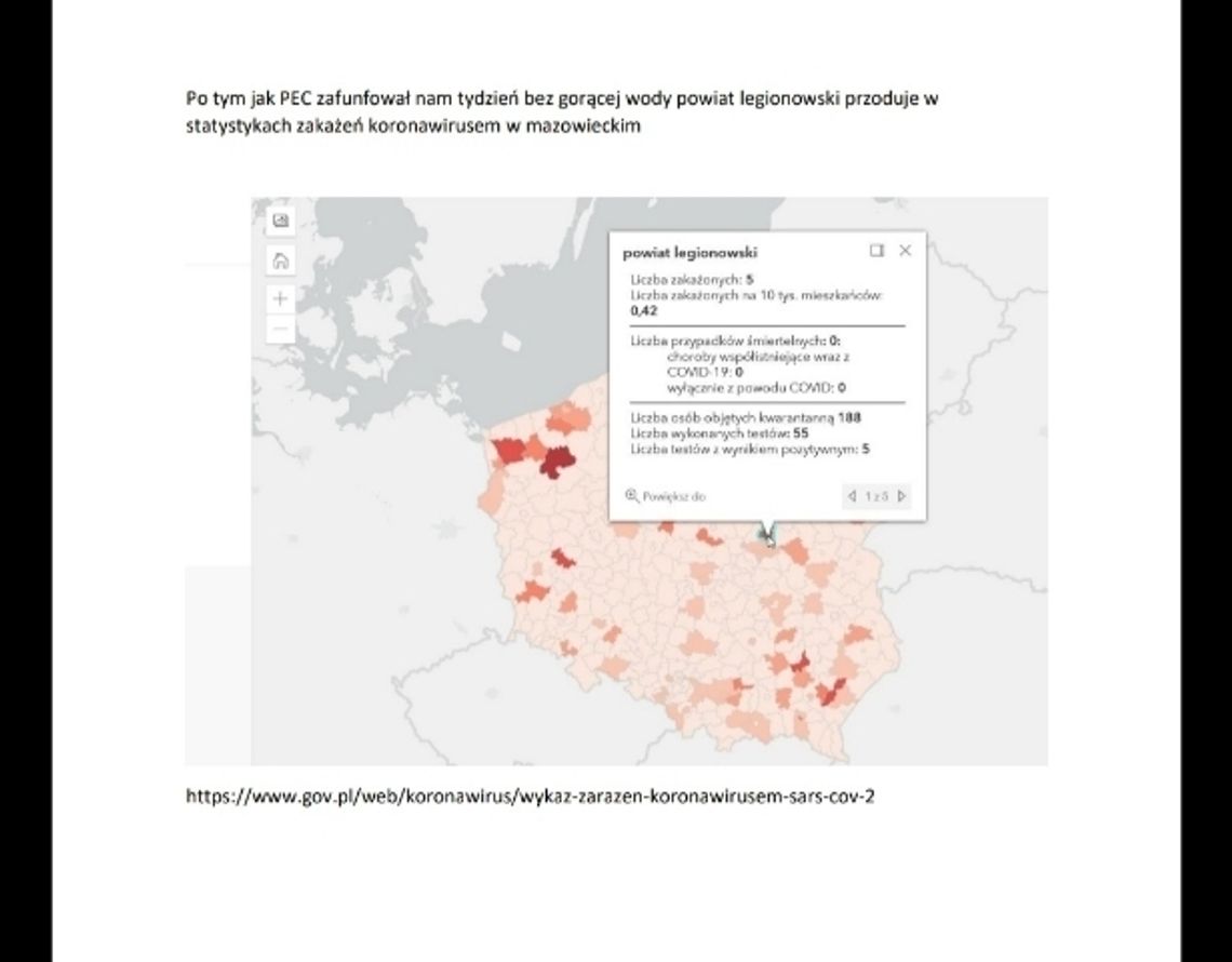 LEGIONOWSKI. Pierwsi na Mazowszu pod względem zakażeń. Powrót koronawirusa? LEGIONOWSKI. Pierwsi na Mazowszu pod względem zakażeń. Powrót koronawirusa?