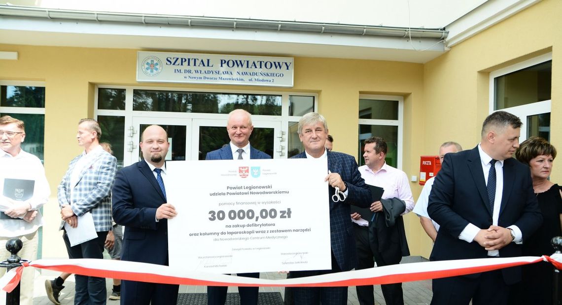 LEGIONOWSKI. Powiat przekazał 30 tys. zł dla szpitala w Nowym Dworze