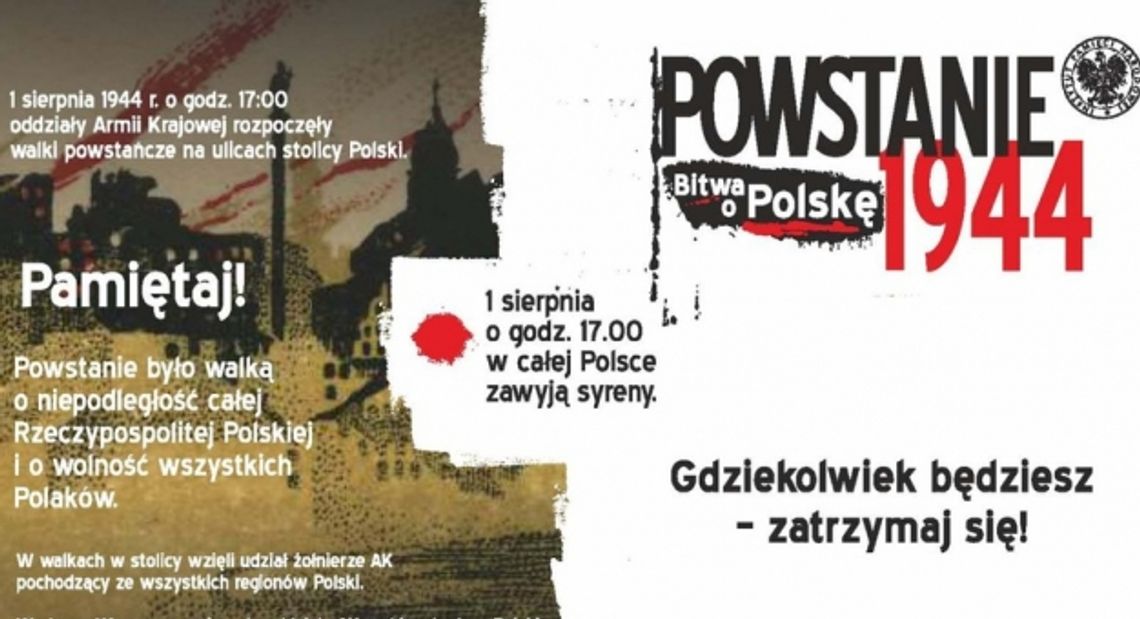 LEGIONOWSKI. Przechodniu gdziekolwiek będziesz - zatrzymaj się! - 77. rocznica Powstania Warszawskiego