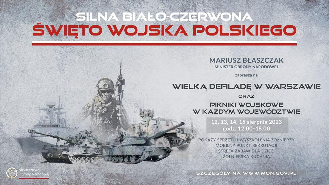 LEGIONOWSKI. Silna Biało-Czerwona - defilada w Święto Wojska Polskiego