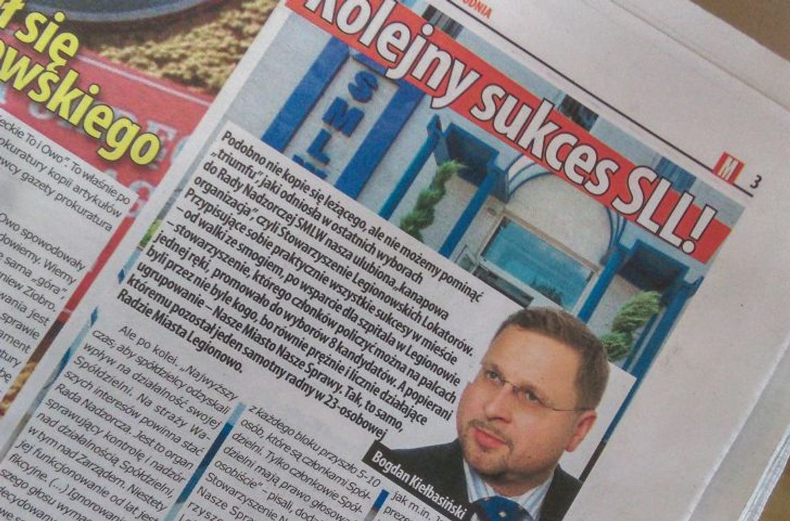 LEGIONOWSKI UKŁAD WŁADZY. Wybory do Rady Nadzorczej SML-W oraz postępowania prokuratorskie ws. prezydenta LEGIONOWSKI UKŁAD WŁADZY. Wybory do Rady Nadzorczej SML-W oraz postępowania prokuratorskie ws. prezydenta