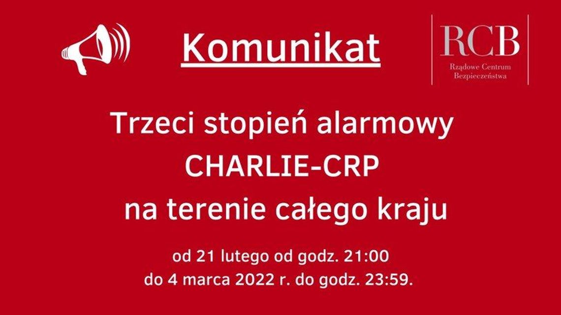 LEGIONOWSKI. Wprowadzono III stopień alarmowy - CHARLIE-CRP