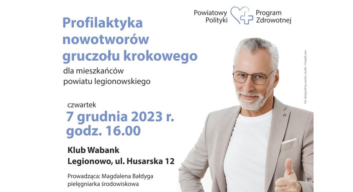 LEGIONOWSKI. Wykład "Rak Prostaty – Postaw na profilaktykę!”