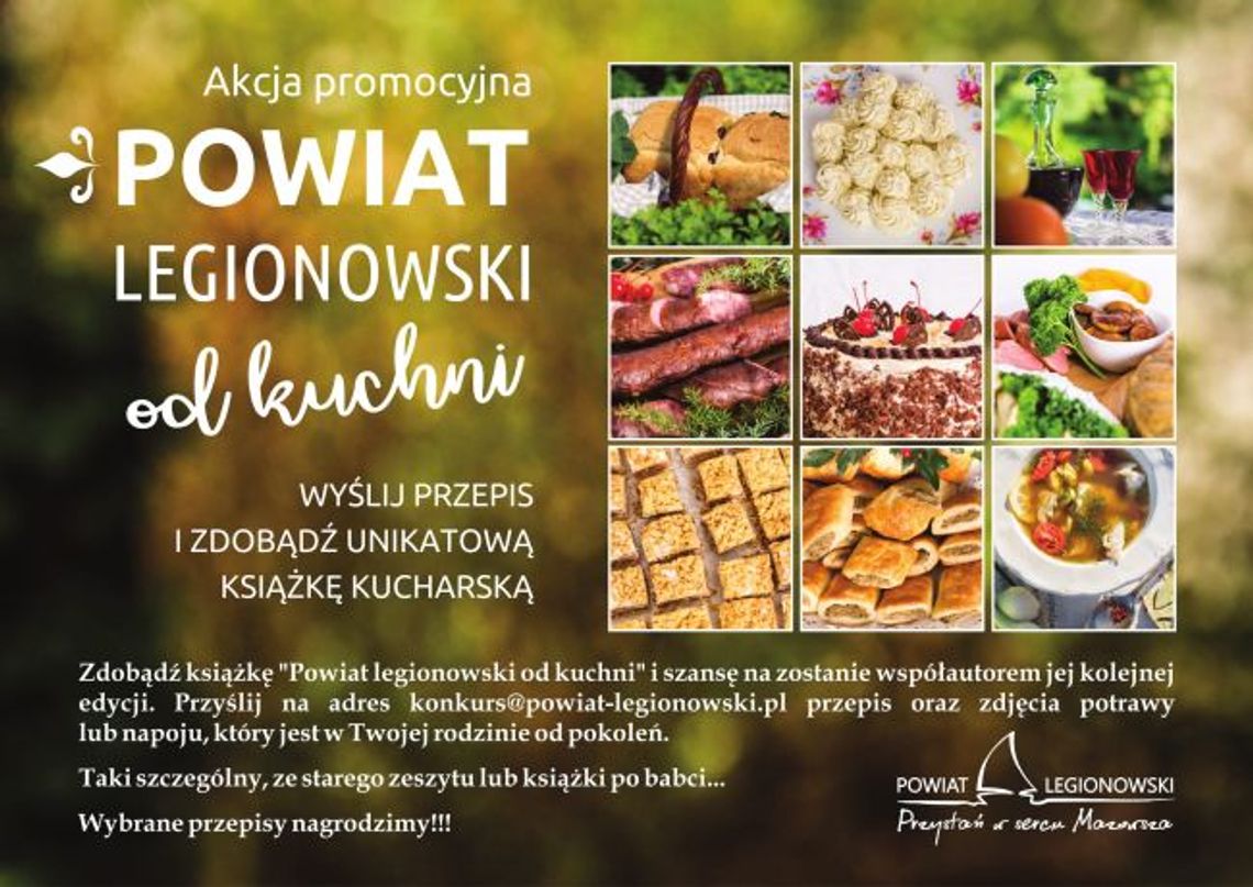 LEGIONOWSKI. Zdobądź książkę Powiat legionowski od kuchni LEGIONOWSKI. Zdobądź książkę Powiat legionowski od kuchni
