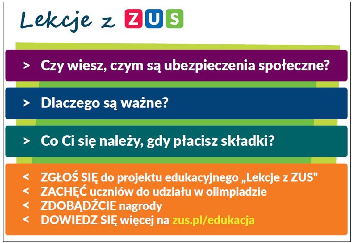 LEGIONOWSKI. ZUS w szkole? LEGIONOWSKI. ZUS w szkole?