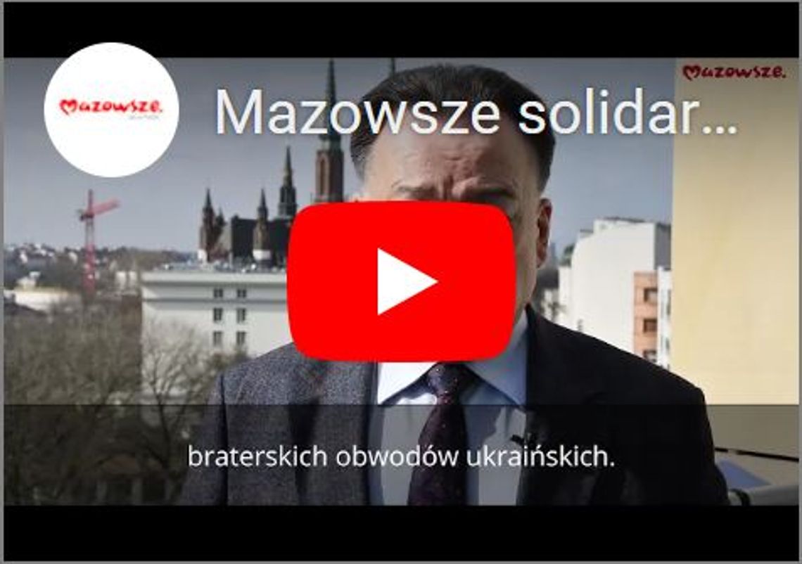 Mazowsze solidarne z Ukrainą