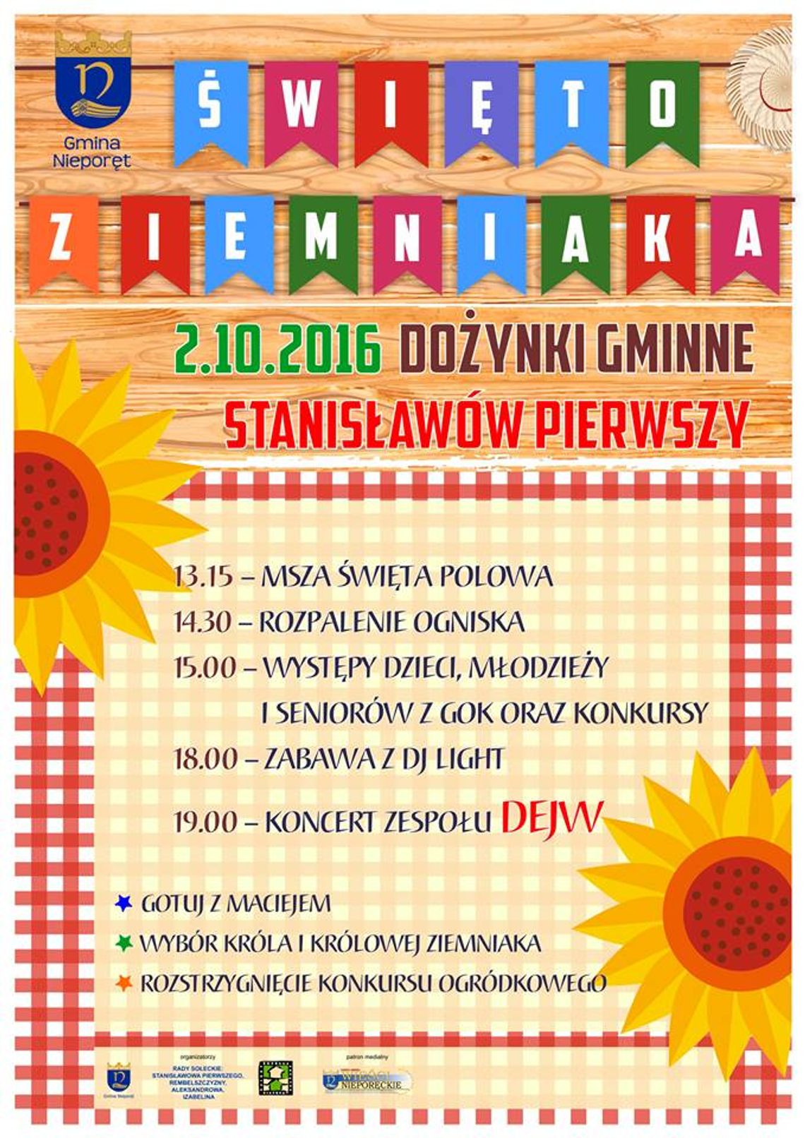 NIEPORĘT „Święto ziemniaka” tuż, tuż NIEPORĘT „Święto ziemniaka” tuż, tuż