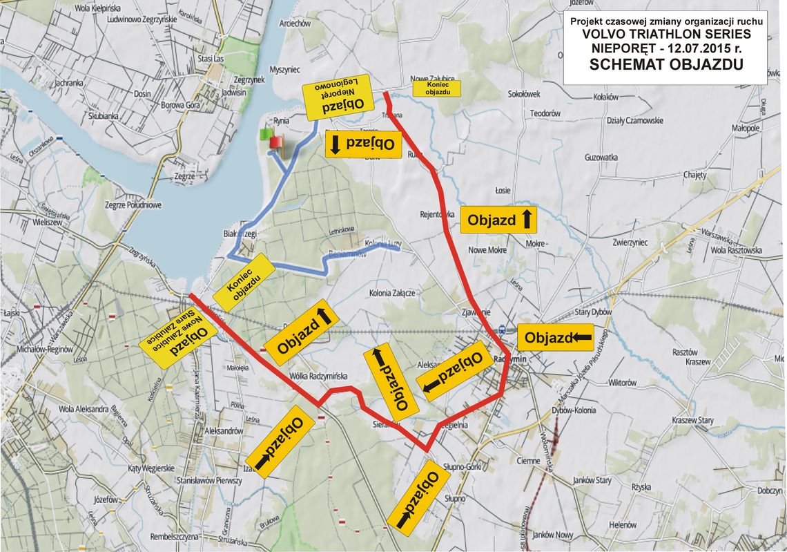 NIEPORĘT. Volvo Triathlon Series. Uwaga, utrudnienia w ruchu NIEPORĘT. Volvo Triathlon Series. Uwaga, utrudnienia w ruchu