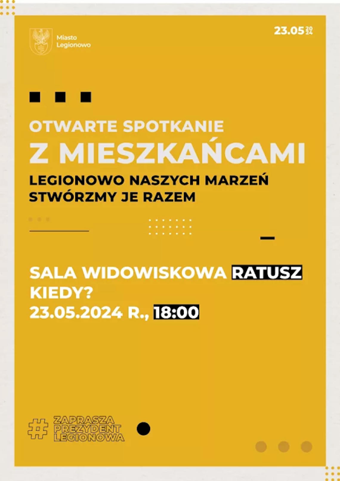 Otwarte spotkanie z mieszkańcami Legionowa