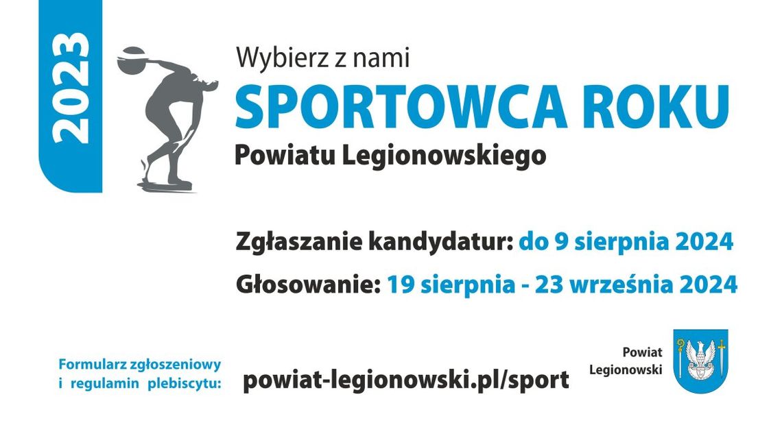 Plebiscyt na Najlepszego Sportowca Powiatu Legionowskiego 2023