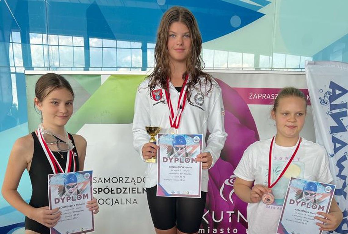 PŁYWANIE. Podwójne złoto dla Amelii w pływaniu - padły życiówki