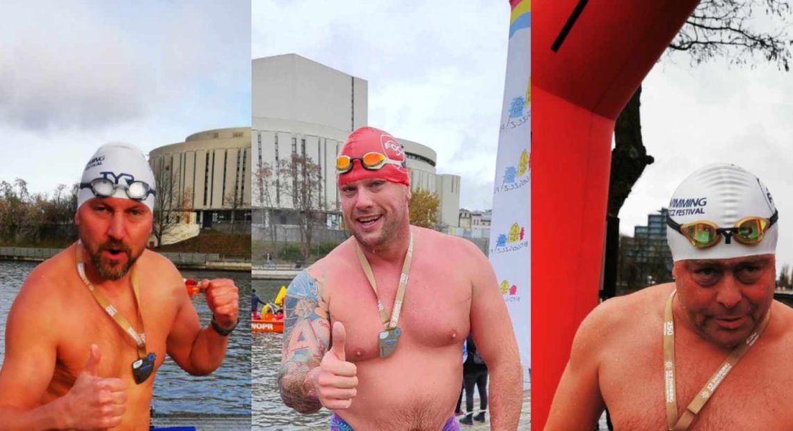 PŁYWANIE. Trio z Legionowa na zawodach FOCUS Ice Swimming Bydgoszcz Festival