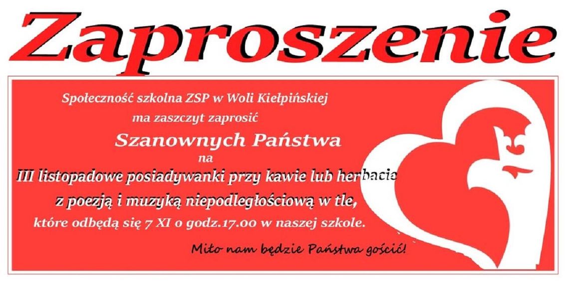 Poezja i herbata dla Niepodległej Poezja i herbata dla Niepodległej