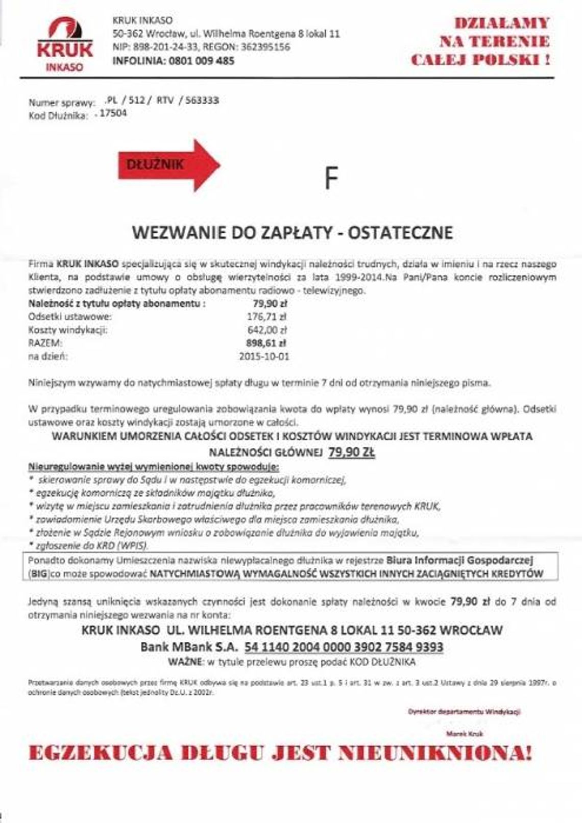 POWIAT. Uwaga na oszustów