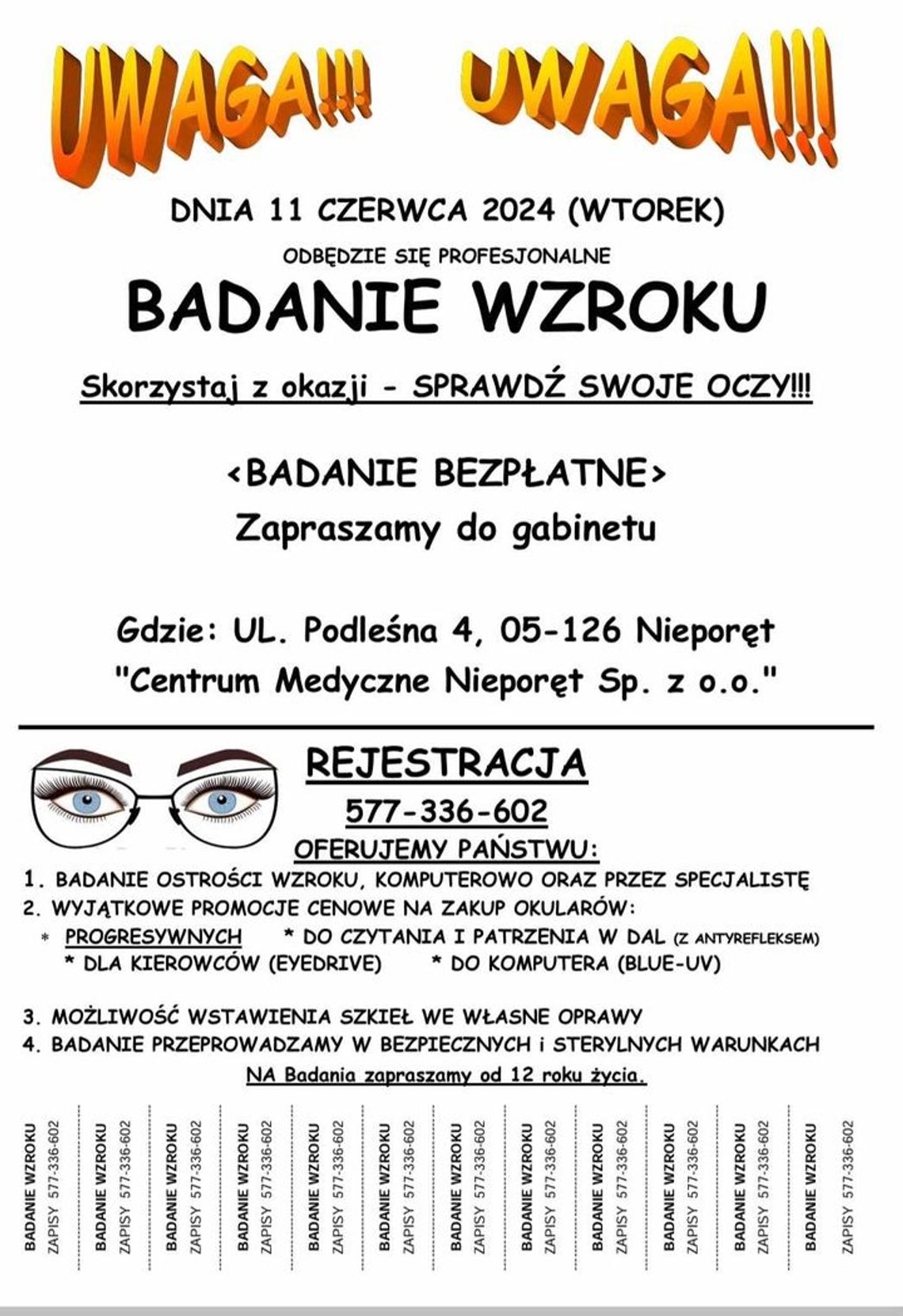Profesjonalne badanie wzroku w Nieporęcie
