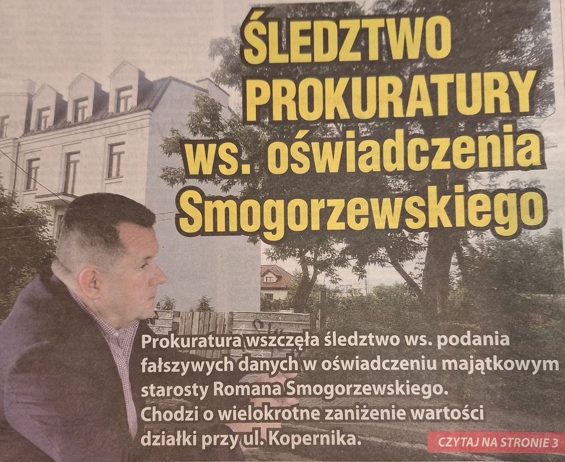 Prokuratura umorzyła - Wojewoda zastanawia się czy przekazać do CBA