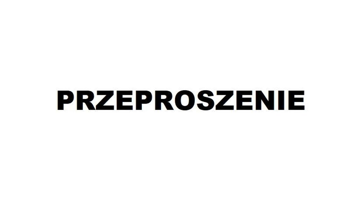 PRZEPROSZENIE