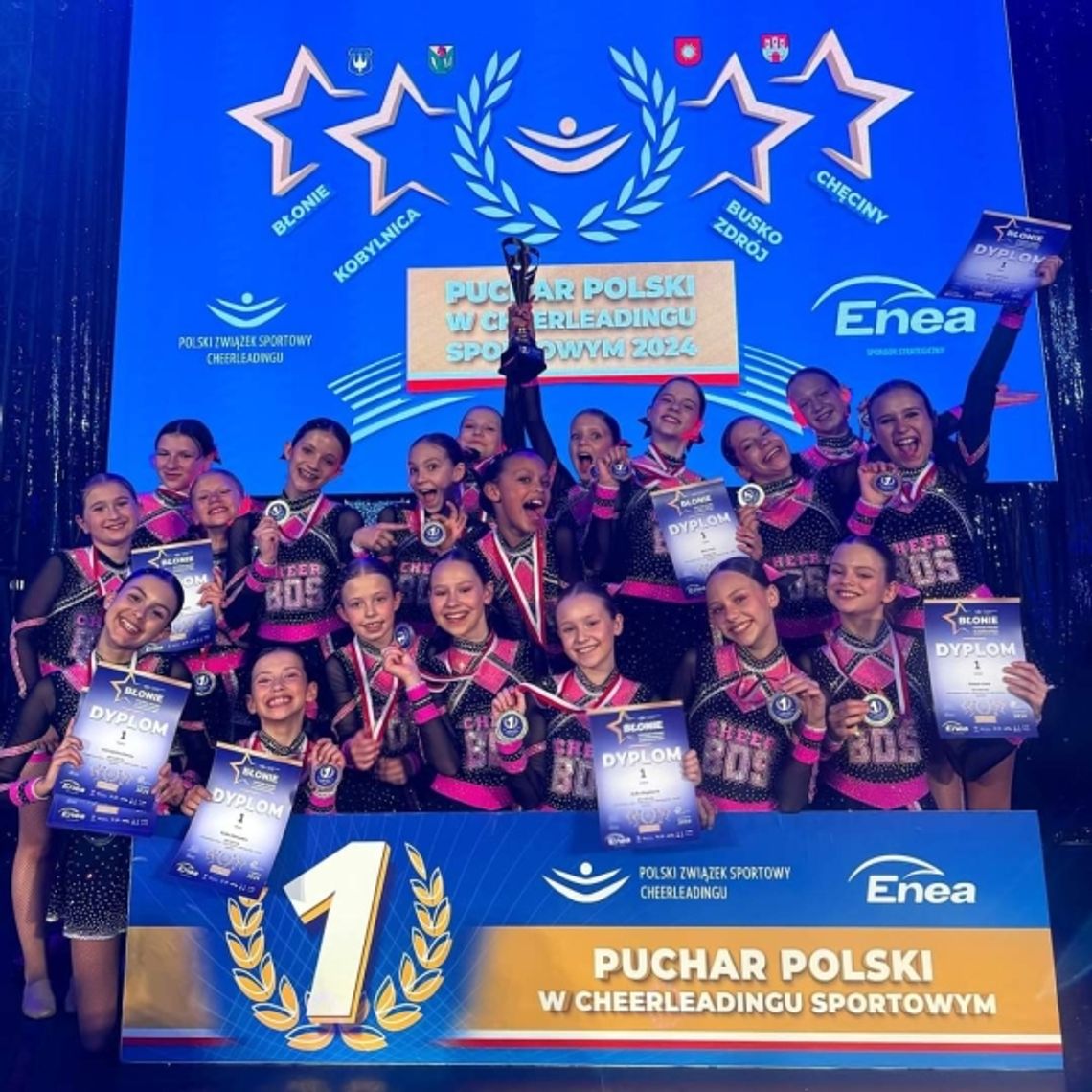 Puchar Polski w Błoniu dla legionowskich Cheerleaderek