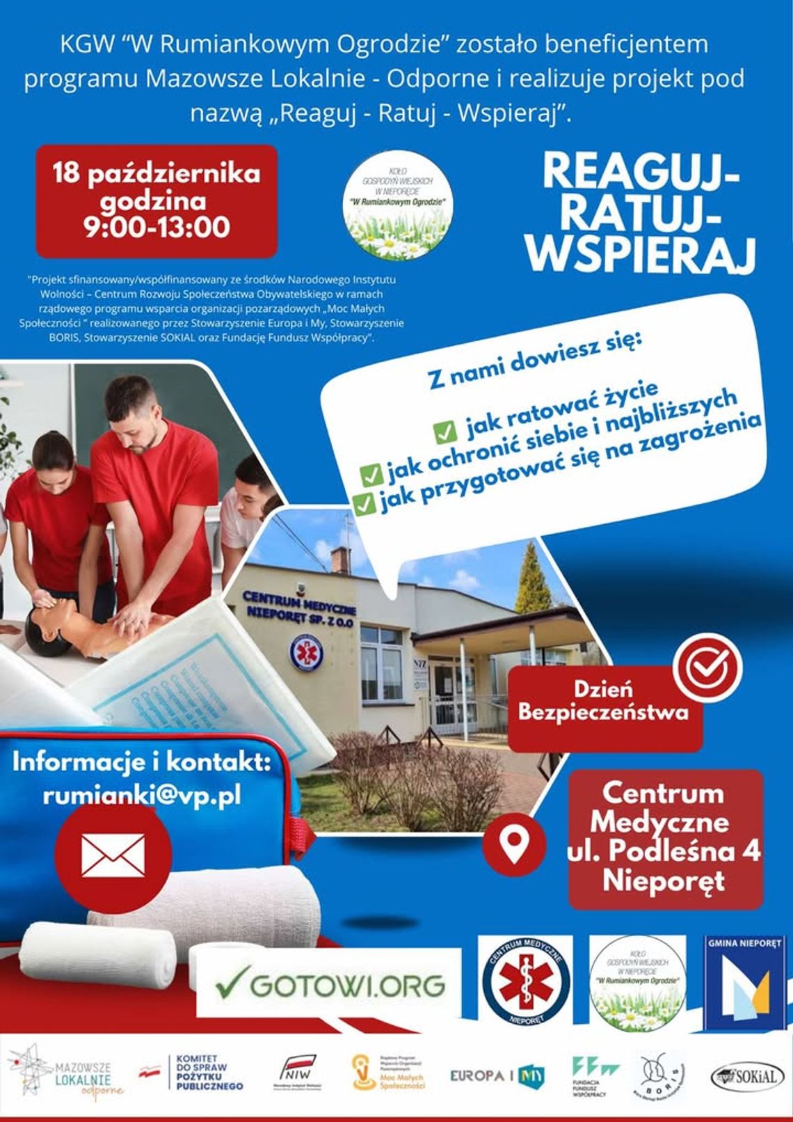 "Reaguj - Ratuj - Wspieraj"