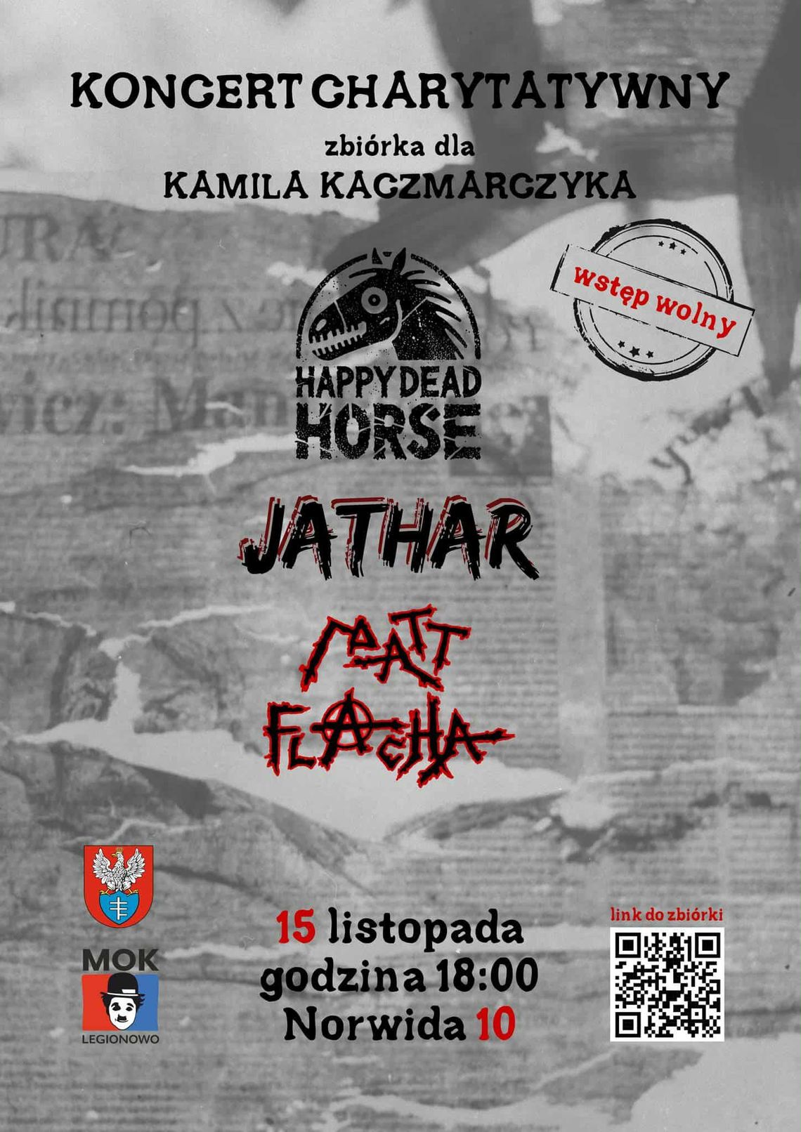 Rock w MOK: koncert charytatywny dla strażaka Kamila Kaczmarczyka